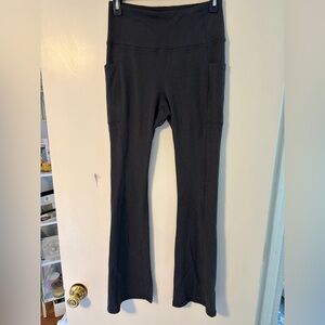 Dark Brown Knit Flare Bottoms